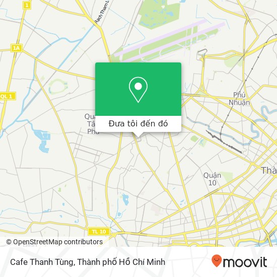 Bản đồ Cafe Thanh Tùng, 313 ĐƯỜNG Hồng Lạc Quận Tân Bình, Thành Phố Hồ Chí Minh