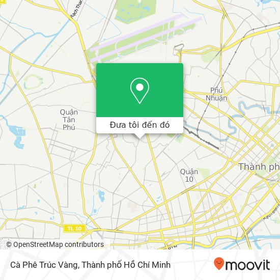 Bản đồ Cà Phê Trúc Vàng, ĐƯỜNG Đông Hồ Quận Tân Bình, Thành Phố Hồ Chí Minh