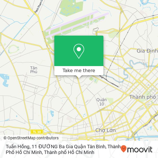 Bản đồ Tuấn Hồng, 11 ĐƯỜNG Ba Gia Quận Tân Bình, Thành Phố Hồ Chí Minh