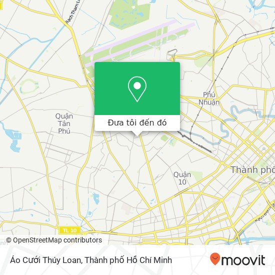Bản đồ Áo Cưới Thúy Loan, ĐƯỜNG Lê Minh Xuân Quận Tân Bình, Thành Phố Hồ Chí Minh