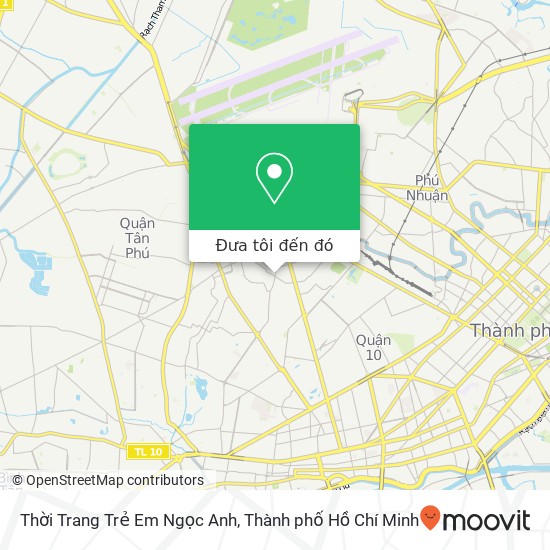 Bản đồ Thời Trang Trẻ Em Ngọc Anh, 875 ĐƯỜNG Lạc Long Quân Quận Tân Bình, Thành Phố Hồ Chí Minh