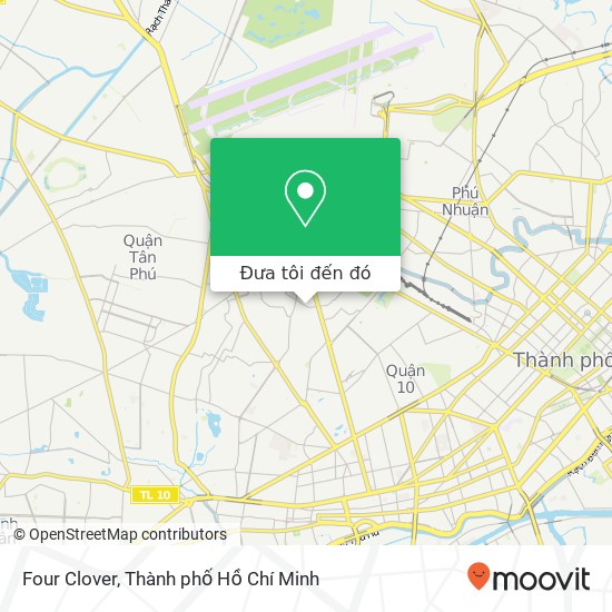 Bản đồ Four Clover, ĐƯỜNG Tân Tiến Quận Tân Bình, Thành Phố Hồ Chí Minh