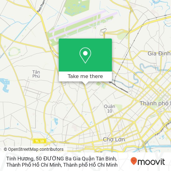 Bản đồ Tính Hương, 50 ĐƯỜNG Ba Gia Quận Tân Bình, Thành Phố Hồ Chí Minh