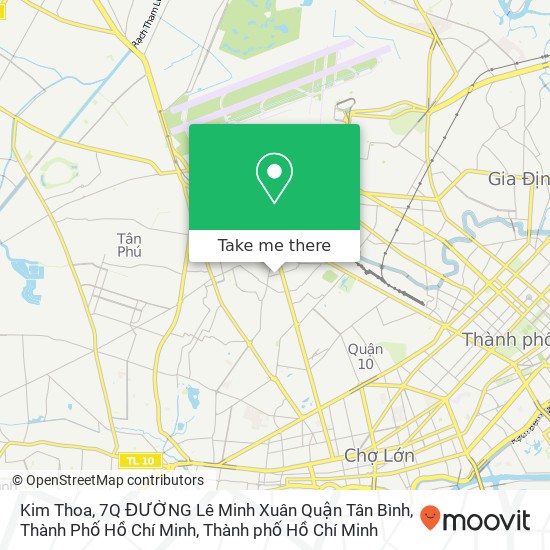 Bản đồ Kim Thoa, 7Q ĐƯỜNG Lê Minh Xuân Quận Tân Bình, Thành Phố Hồ Chí Minh