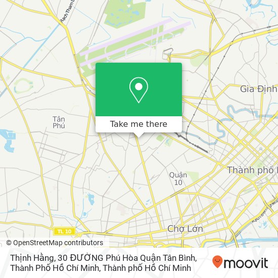 Bản đồ Thịnh Hằng, 30 ĐƯỜNG Phú Hòa Quận Tân Bình, Thành Phố Hồ Chí Minh