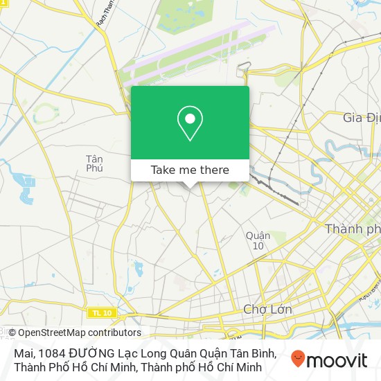 Bản đồ Mai, 1084 ĐƯỜNG Lạc Long Quân Quận Tân Bình, Thành Phố Hồ Chí Minh