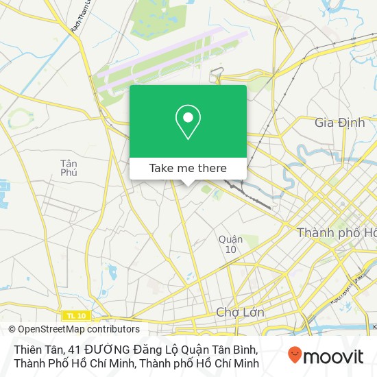 Bản đồ Thiên Tân, 41 ĐƯỜNG Đăng Lộ Quận Tân Bình, Thành Phố Hồ Chí Minh