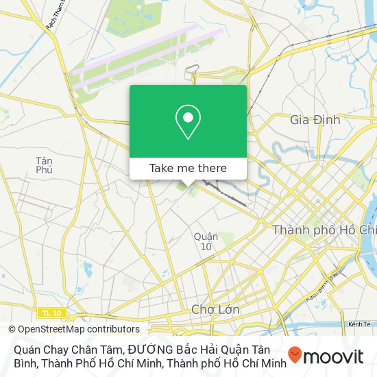 Bản đồ Quán Chay Chân Tâm, ĐƯỜNG Bắc Hải Quận Tân Bình, Thành Phố Hồ Chí Minh