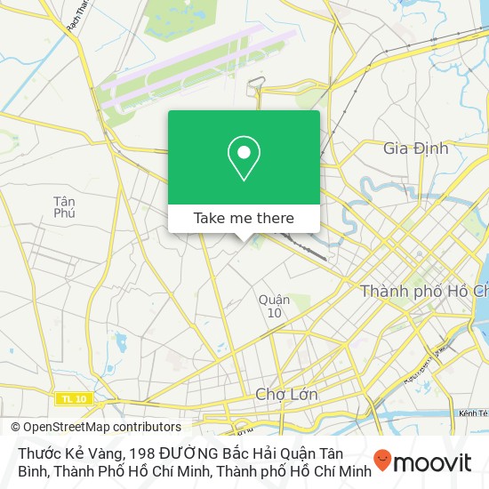 Bản đồ Thước Kẻ Vàng, 198 ĐƯỜNG Bắc Hải Quận Tân Bình, Thành Phố Hồ Chí Minh