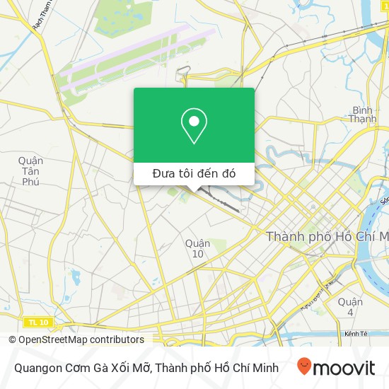 Bản đồ Quangon Cơm Gà Xối Mỡ, 540 ĐƯỜNG Cách Mạng Tháng 8 Quận 3, Thành Phố Hồ Chí Minh