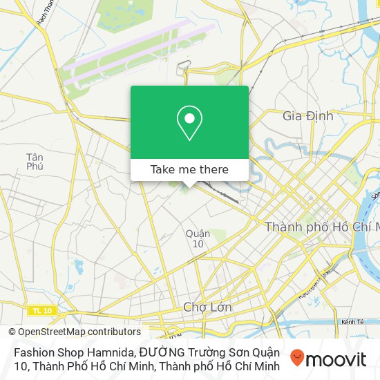 Bản đồ Fashion Shop Hamnida, ĐƯỜNG Trường Sơn Quận 10, Thành Phố Hồ Chí Minh