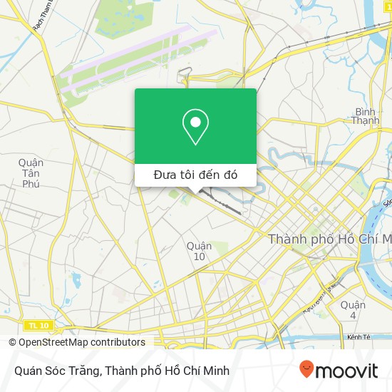 Bản đồ Quán Sóc Trăng, HẺM 540 Cách Mạng Tháng 8 Quận 3, Thành Phố Hồ Chí Minh