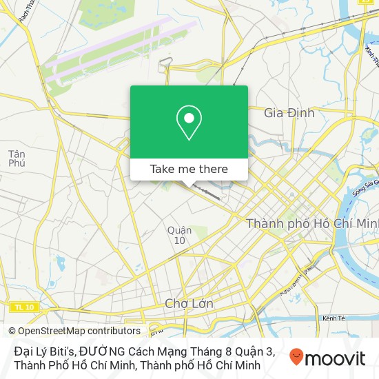 Bản đồ Đại Lý Biti's, ĐƯỜNG Cách Mạng Tháng 8 Quận 3, Thành Phố Hồ Chí Minh