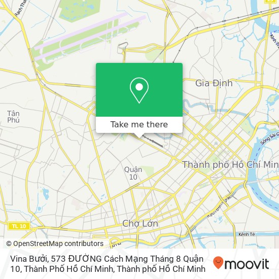 Bản đồ Vina Bưởi, 573 ĐƯỜNG Cách Mạng Tháng 8 Quận 10, Thành Phố Hồ Chí Minh