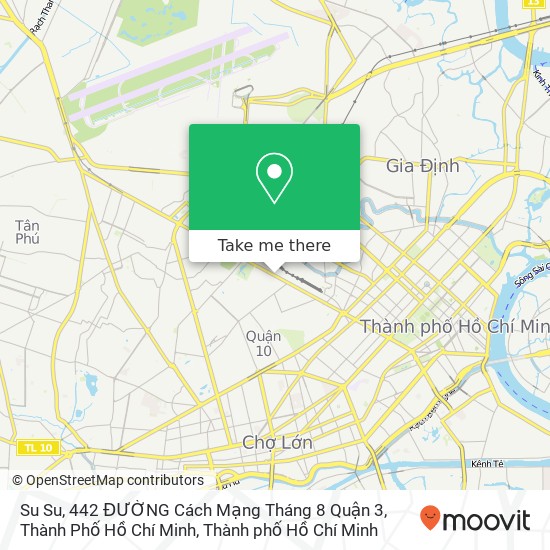 Bản đồ Su Su, 442 ĐƯỜNG Cách Mạng Tháng 8 Quận 3, Thành Phố Hồ Chí Minh