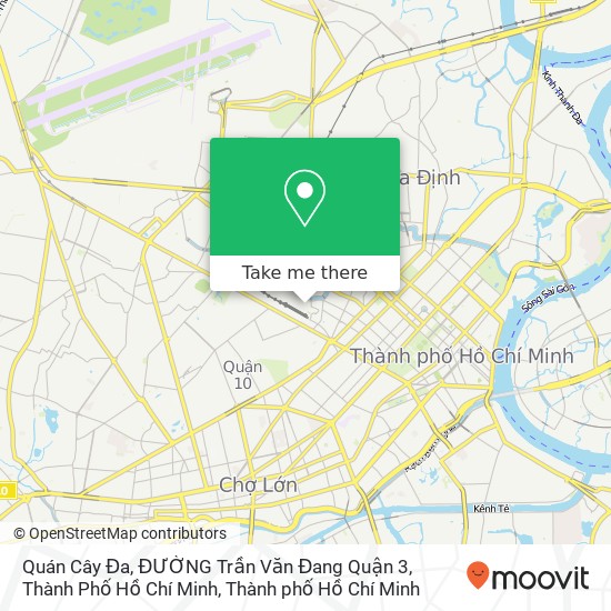 Bản đồ Quán Cây Đa, ĐƯỜNG Trần Văn Đang Quận 3, Thành Phố Hồ Chí Minh