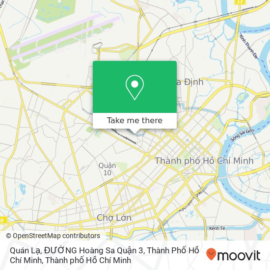 Bản đồ Quán Lạ, ĐƯỜNG Hoàng Sa Quận 3, Thành Phố Hồ Chí Minh