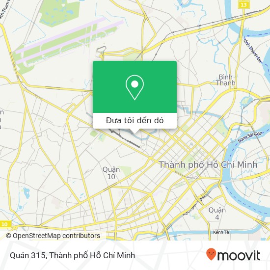 Bản đồ Quán 315, ĐƯỜNG Trường Sa Quận 3, Thành Phố Hồ Chí Minh