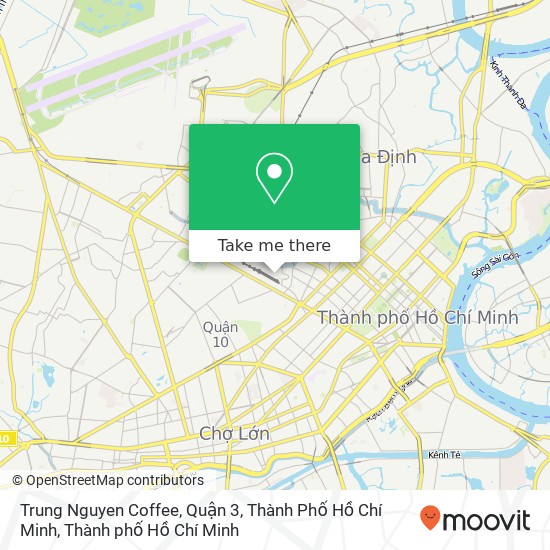 Bản đồ Trung Nguyen Coffee, Quận 3, Thành Phố Hồ Chí Minh