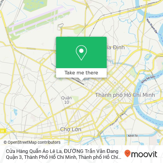 Bản đồ Cửa Hàng Quần Áo Lê La, ĐƯỜNG Trần Văn Đang Quận 3, Thành Phố Hồ Chí Minh