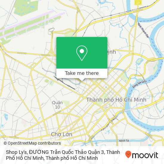 Bản đồ Shop Ly's, ĐƯỜNG Trần Quốc Thảo Quận 3, Thành Phố Hồ Chí Minh