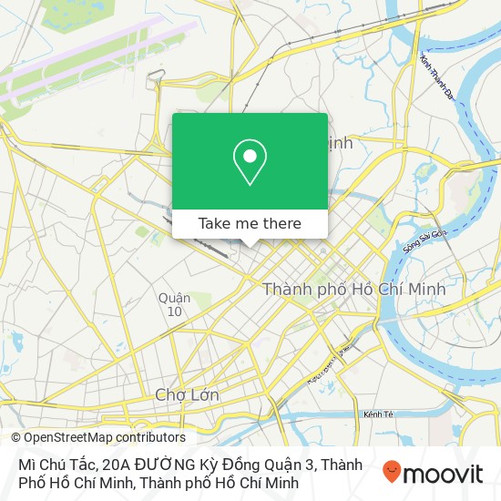 Bản đồ Mì Chú Tắc, 20A ĐƯỜNG Kỳ Đồng Quận 3, Thành Phố Hồ Chí Minh