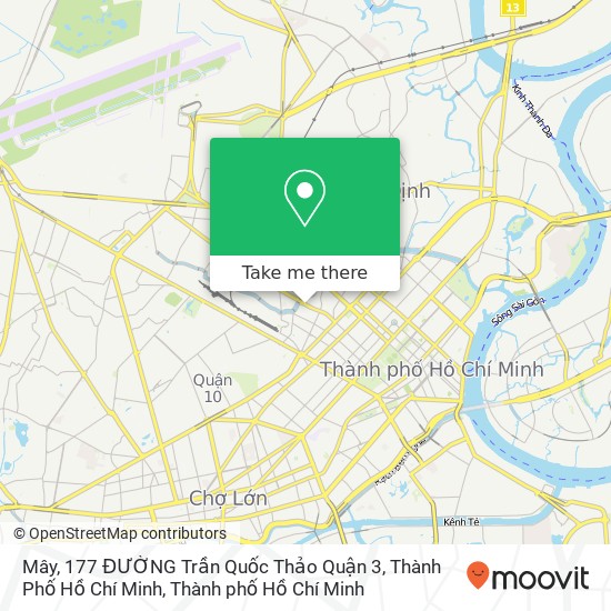 Bản đồ Mây, 177 ĐƯỜNG Trần Quốc Thảo Quận 3, Thành Phố Hồ Chí Minh
