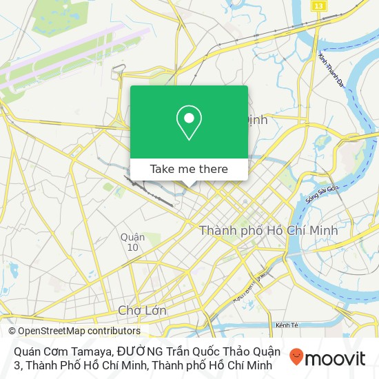 Bản đồ Quán Cơm Tamaya, ĐƯỜNG Trần Quốc Thảo Quận 3, Thành Phố Hồ Chí Minh