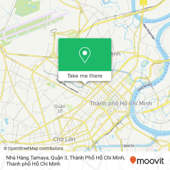 Bản đồ Nhà Hàng Tamaya, Quận 3, Thành Phố Hồ Chí Minh