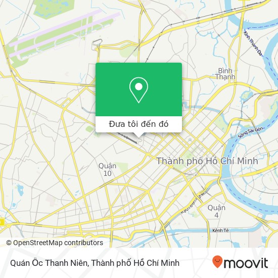 Bản đồ Quán Ốc Thanh Niên, ĐƯỜNG Trần Văn Đang Quận 3, Thành Phố Hồ Chí Minh