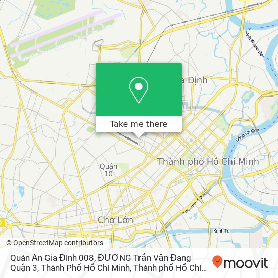 Bản đồ Quán Ăn Gia Đình 008, ĐƯỜNG Trần Văn Đang Quận 3, Thành Phố Hồ Chí Minh