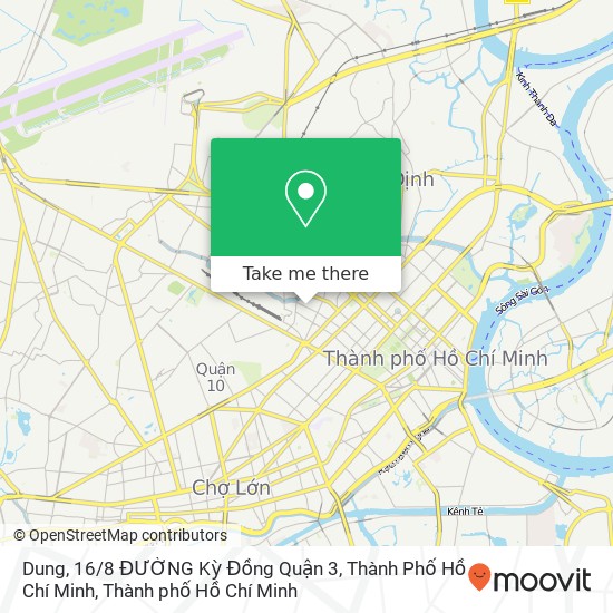 Bản đồ Dung, 16 / 8 ĐƯỜNG Kỳ Đồng Quận 3, Thành Phố Hồ Chí Minh