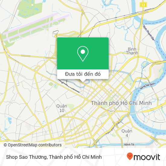 Bản đồ Shop Sao Thương, ĐƯỜNG Lê Văn Sỹ Quận 3, Thành Phố Hồ Chí Minh