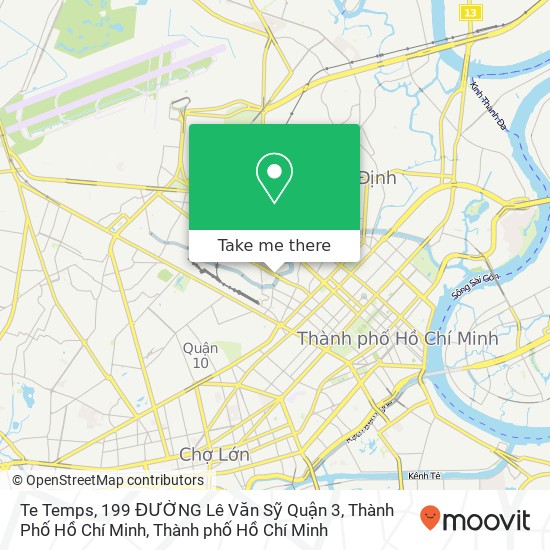 Bản đồ Te Temps, 199 ĐƯỜNG Lê Văn Sỹ Quận 3, Thành Phố Hồ Chí Minh