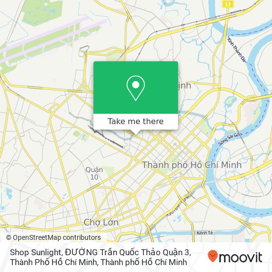 Bản đồ Shop Sunlight, ĐƯỜNG Trần Quốc Thảo Quận 3, Thành Phố Hồ Chí Minh