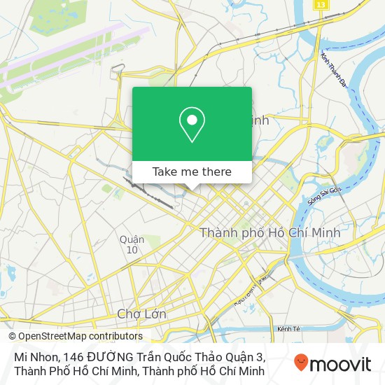 Bản đồ Mi Nhon, 146 ĐƯỜNG Trần Quốc Thảo Quận 3, Thành Phố Hồ Chí Minh