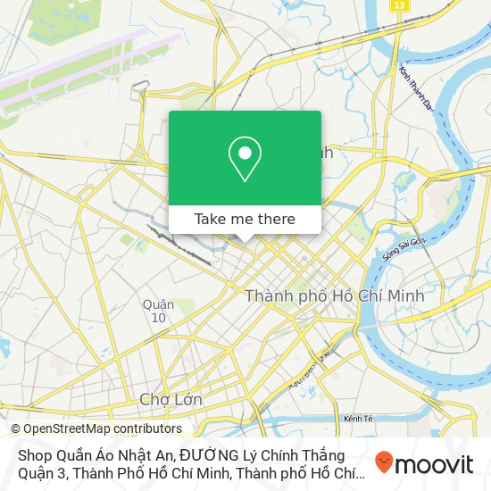Bản đồ Shop Quần Áo Nhật An, ĐƯỜNG Lý Chính Thắng Quận 3, Thành Phố Hồ Chí Minh