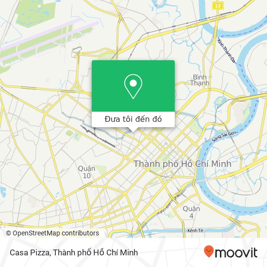 Bản đồ Casa Pizza, ĐƯỜNG Lý Chính Thắng Quận 3, Thành Phố Hồ Chí Minh