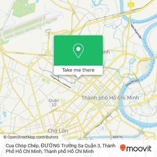 Bản đồ Cua Chóp Chép, ĐƯỜNG Trường Sa Quận 3, Thành Phố Hồ Chí Minh