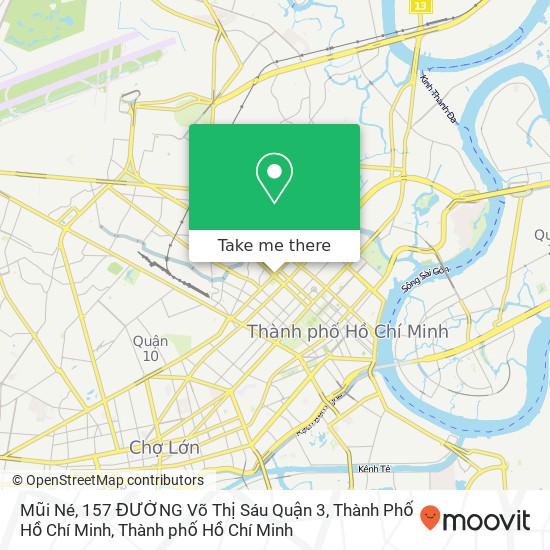 Bản đồ Mũi Né, 157 ĐƯỜNG Võ Thị Sáu Quận 3, Thành Phố Hồ Chí Minh