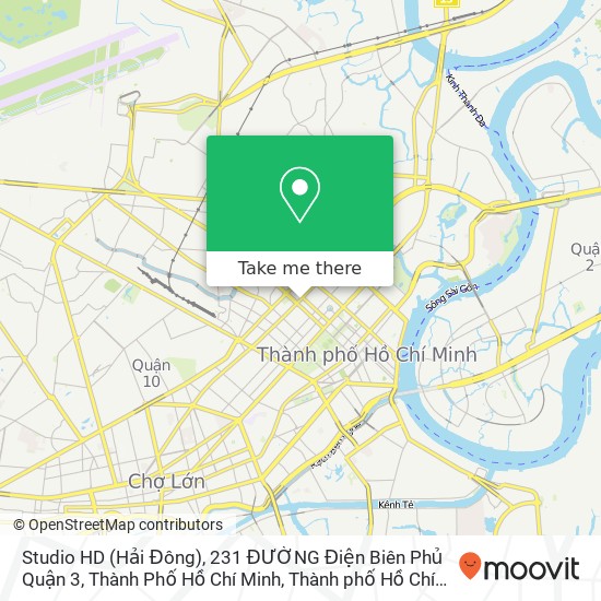 Bản đồ Studio HD (Hải Đông), 231 ĐƯỜNG Điện Biên Phủ Quận 3, Thành Phố Hồ Chí Minh