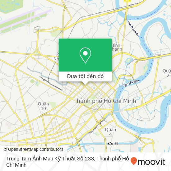 Bản đồ Trung Tâm Ảnh Màu Kỹ Thuật Số 233, 233 ĐƯỜNG Điện Biên Phủ Quận 3, Thành Phố Hồ Chí Minh