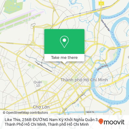 Bản đồ Like This, 256B ĐƯỜNG Nam Kỳ Khởi Nghĩa Quận 3, Thành Phố Hồ Chí Minh