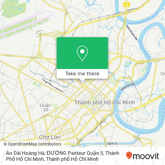 Bản đồ Áo Dài Hoàng Hà, ĐƯỜNG Pasteur Quận 3, Thành Phố Hồ Chí Minh