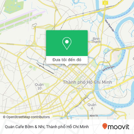 Bản đồ Quán Cafe Bờm & Nhí, ĐƯỜNG Trần Quốc Toản Quận 3, Thành Phố Hồ Chí Minh
