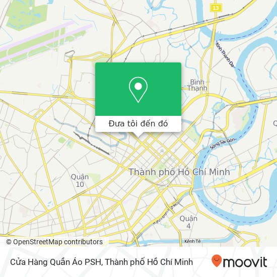 Bản đồ Cửa Hàng Quần Áo PSH, ĐƯỜNG Trần Quốc Toản Quận 3, Thành Phố Hồ Chí Minh