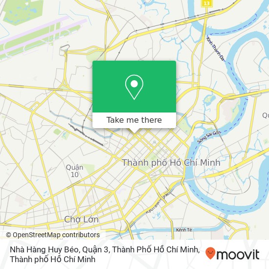 Bản đồ Nhà Hàng Huy Béo, Quận 3, Thành Phố Hồ Chí Minh