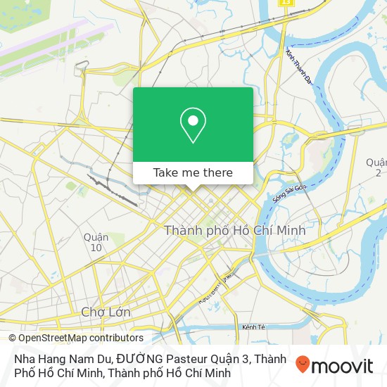 Bản đồ Nha Hang Nam Du, ĐƯỜNG Pasteur Quận 3, Thành Phố Hồ Chí Minh