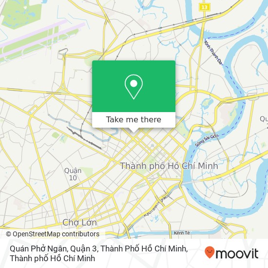 Bản đồ Quán Phở Ngân, Quận 3, Thành Phố Hồ Chí Minh
