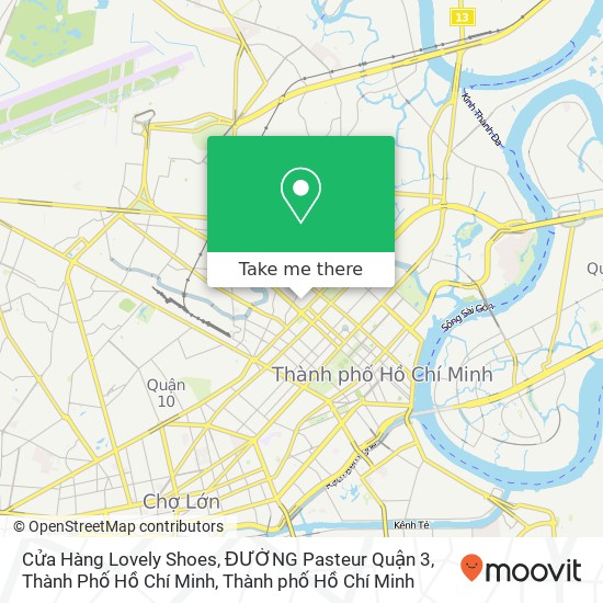 Bản đồ Cửa Hàng Lovely Shoes, ĐƯỜNG Pasteur Quận 3, Thành Phố Hồ Chí Minh